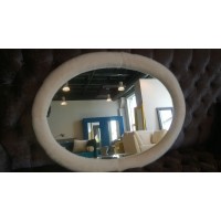 Зеркало Корсика в натуральном мехе норки  настенное (продано) 